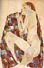 Egon Schiele Famous Paintings - Sleeping girl